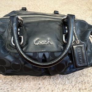 Black Coach Ashley Satchel